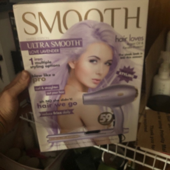 Ultra smooth blow dryer and flatiron combo